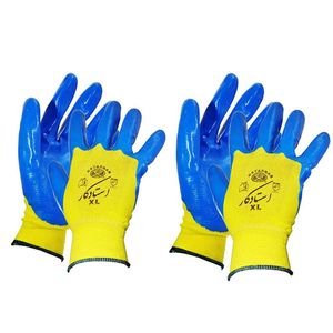 دستکش ایمنی استاد کار مدل nitrile سایز xl بسته 2 جفتی