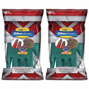 دستکش ایمنی دستکش گیلان مدل latex.s2 مجموعه 2 عددی
