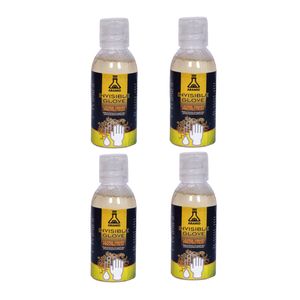 دستکش ایمنی شرکت دانش بنیان آرامید یزد مدل invisible glove حجم 60 میلی لیتر بسته 4 عددی