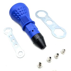 دستگاه میخ پرچ کن سر دریلی راویکس مدل 001 سایز 2.4 3.2 4.0 4.8 مجموعه 7 عددی