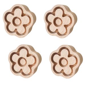 دستگیره کمد مدل کودک طرح گل کد wtl210 مجموعه 4 عددی