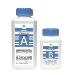 رزین اپوکسی دو جزئی اوریران کد ab blue حجم 240 میلی لیتر مجموعه دو عددی