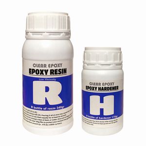 رزین اپوکسی دو جزئی مدل r h کد b340170 حجم 510 میلی لیتر مجموعه 2 عددی
