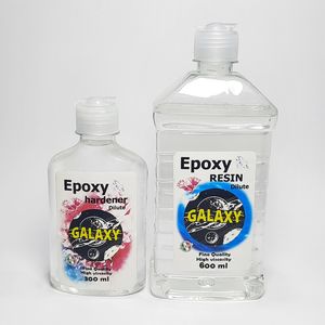 رزین اپوکسی شفاف مدل cr706 حجم 900 میلی لیتر مجموعه دو عددی