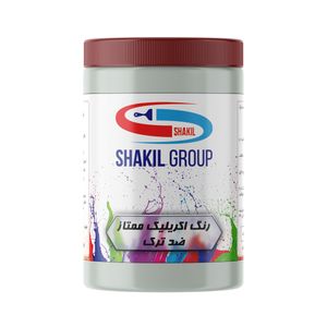 رنگ اکریلیک ضد ترک سفید شکیل مدل mw1 وزن 1 کیلوگرم