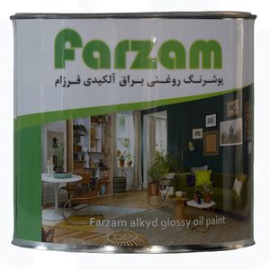 رنگ روغنی براق آبی نیسانی فرزام کد 5017 حجم 250 میلی لیتر