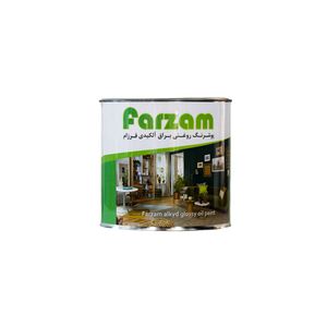 رنگ روغنی براق سبز روشن فرزام کد 6024 حجم 1 لیتر