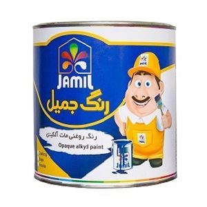 رنگ روغنی مشکی مات جمیل مدل opaque کد 816 حجم 1 لیتر