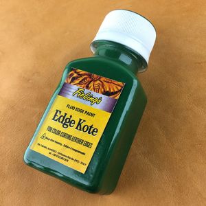 رنگ سبز تیره لبه چرم ادج کوت مدل 40ml حجم 40 میلی لیتر