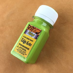 رنگ سبز روشن لبه چرم ادج کوت مدل 20ml حجم 20 میلی لیتر