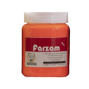 رنگ فلورسنت نارنجی فرزام کد 225 وزن نیم کیلوگرم