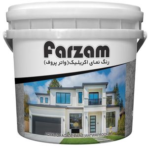 رنگ نمای اکریلیک سبز فرزام کد 728 وزن 4 کیلوگرم