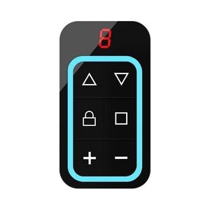 ریموت در ورودی چیکال مدل 8 کاناله پلکسی طرح blu کد k 329
