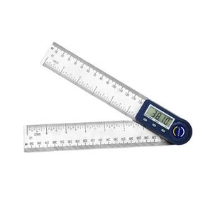 زاویه سنج شاهه مدل خطکش کد stainless steel 0 200