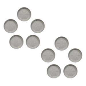 زیرگلدانی شیک پلاستیک مدل s3 سایز 18.5cm مجموعه 10 عددی