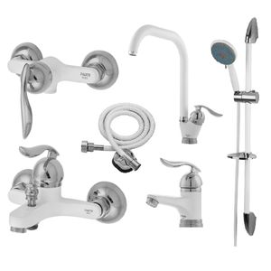 ست شیرآلات فاخته مدل قهرمان سازه کدsk 2kh مجموعه 6 عددی