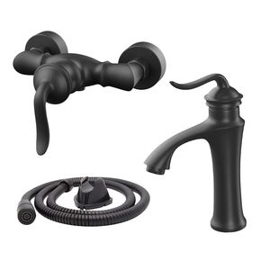ست شیرآلات فراست پویا مدل هلن black maat 07 مجموعه 3 عددی