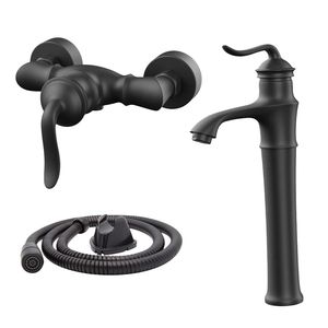 ست شیرآلات فراست پویا مدل پایه بلند هلن black maat 03 مجموعه 3 عددی