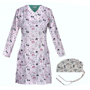 ست کلاه و روپوش پزشکی زنانه مدل ro10