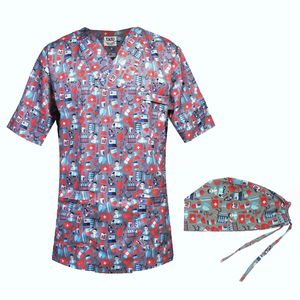 ست کلاه و روپوش پزشکی مردانه تادو مدل ro26