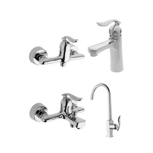 سرویس شیرآلات بهداشتی ایلمان مدل لانیکا کد k100 مجموعه 4 عددی