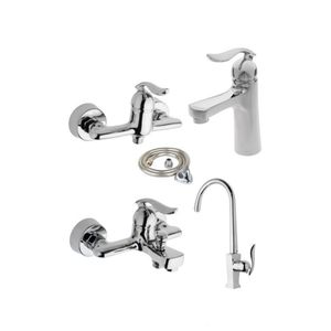 سرویس شیرآلات بهداشتی ایلمان مدل لیکادو k300 مجموعه 5 عددی