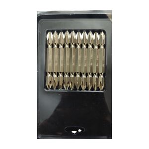 سری پیچ گوشتی دو سر چهار سو مدل سر پیچ گوشتی بسته 10 عددی