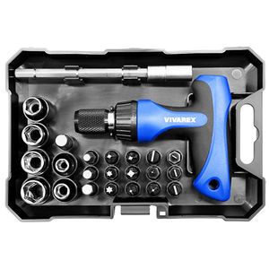 سری پیچ گوشتی دو سر چهار سو ویوارکس مدل vr2465 sd بسته 24 عددی