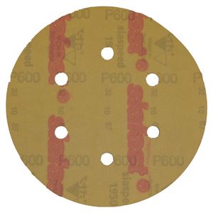 سنباده دیسکی پشت کرکی سیا مدل 150 میلیمتر p.600 کد 1950 پک 10 عددی