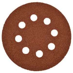 سنباده پشت کرکی مدل 125 میلیمتر 8 سوراخ  p.100 بسته 10 عددی