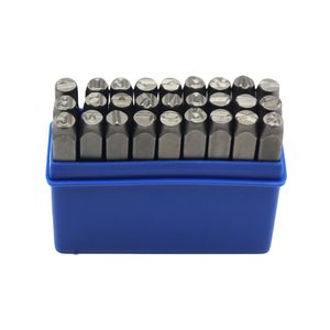 سنبه حروف تندیس مدل yp 6mm مجموعه 27 عددی