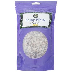 سنگ تزیینی گلدان اوراس مدل shiny white بسته 1_8 کیلوگرمی