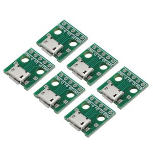 سوکت مادگی میکرو یو اس بی مدل breakout board بسته 6 عددی