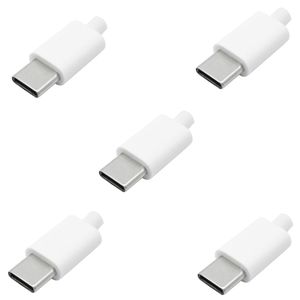 سوکت نری usb c مدل 4pin white بسته 5 عددی