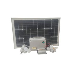 سیستم روشنایی و پاوربانک خورشیدی مدل lifpo 100w ac500 ظرفیت 530 وات ساعت