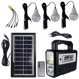 سیستم روشنایی و پاوربانک خورشیدی و اسپیکر جی دی پلاس مدل gd 8028cob