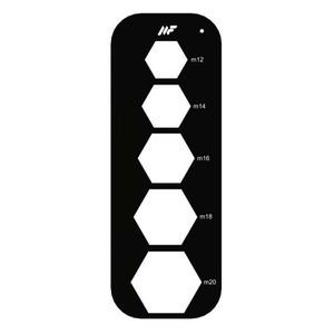 شابلون پیچ مفرد مدل pg.2 گستره m12 الی m20