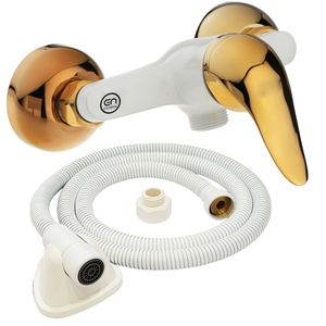 شیر سرویس بهداشتی ایلمان مدل اردکی w g65 به همراه شلنگ توالت