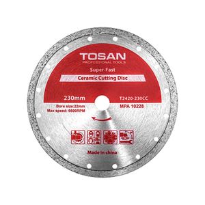 صفحه برش سرامیک توسن مدل t2420 230cc سایز 230 میلی‌متر