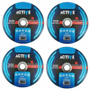 صفحه فرز استیل بر اکتیو تولز مدل 180x1.6 بسته 4 عددی