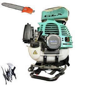 علف زن پشتی جی ال ایکس مدل cg bg520 به همراه الحاقی اره و الحاقی روتیواتور