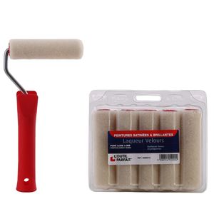 غلتک نقاشی اوتی پقفه مدل laqueur velours دسته کوتاه بسته 10 عددی