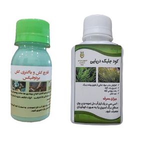 قارچ کش بردوفیکس و کود جلبک دریایی سبزدارو مدل gb2 حجم 250 میلی لیتر بسته 2 عددی