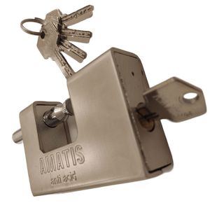 قفل کتابی آماتیس مدل روکش دار کد 90mm