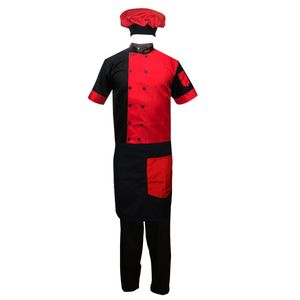 لباس کار مدل set chef2 1 رنگ قرمز