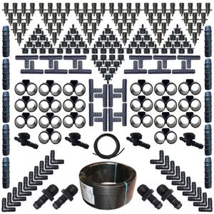 لوازم آبیاری قطره ای مدل x 200 مجموعه 200 عددی