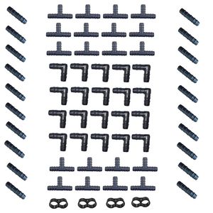لوازم آبیاری قطره‌ای مدل c 108 مجموعه 64 عددی
