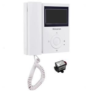 مانیتور دربازکن تصویری سیماران مدل 43fl به همراه محافظ ولتاژ مانیتور