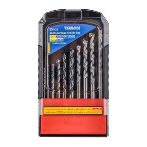 مته الماسه دیوار توسن مدل t14 mb13 hssd388 مجموعه 13 عددی