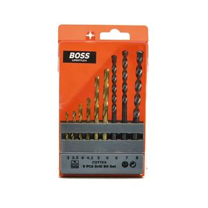 مته باس مدلdrill bit set مخصوص چوب ودیوار مجموعه 9 عددی
